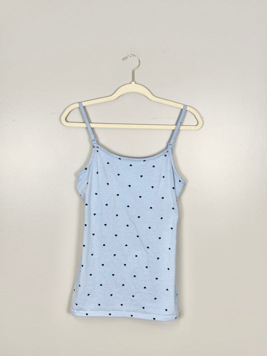 XS - Thyme Blue Heart Nursing Tank