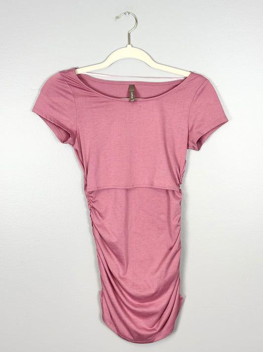 XS - Thyme Pink Nursing Shirt