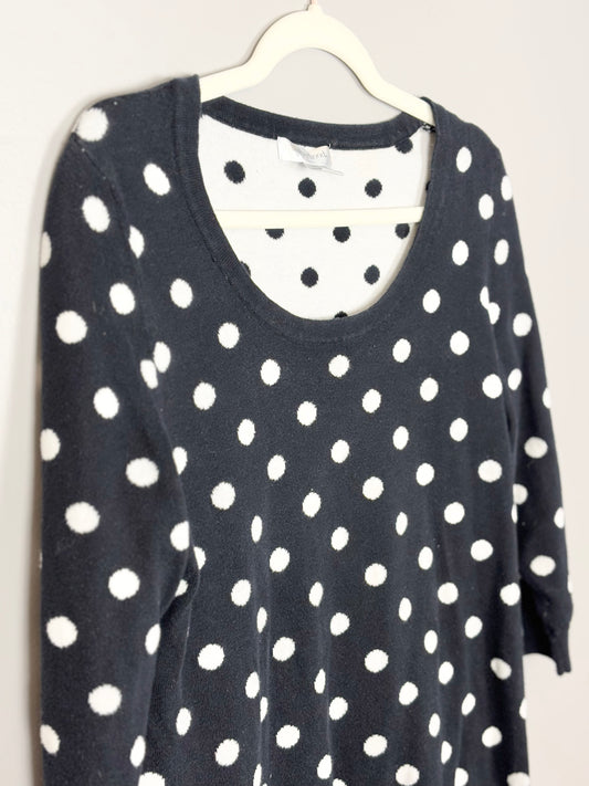 L - Polka Dot Sweater