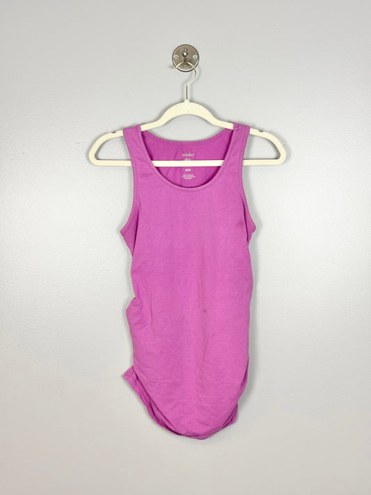 M - Paisley Sky Pink Maternity Tank