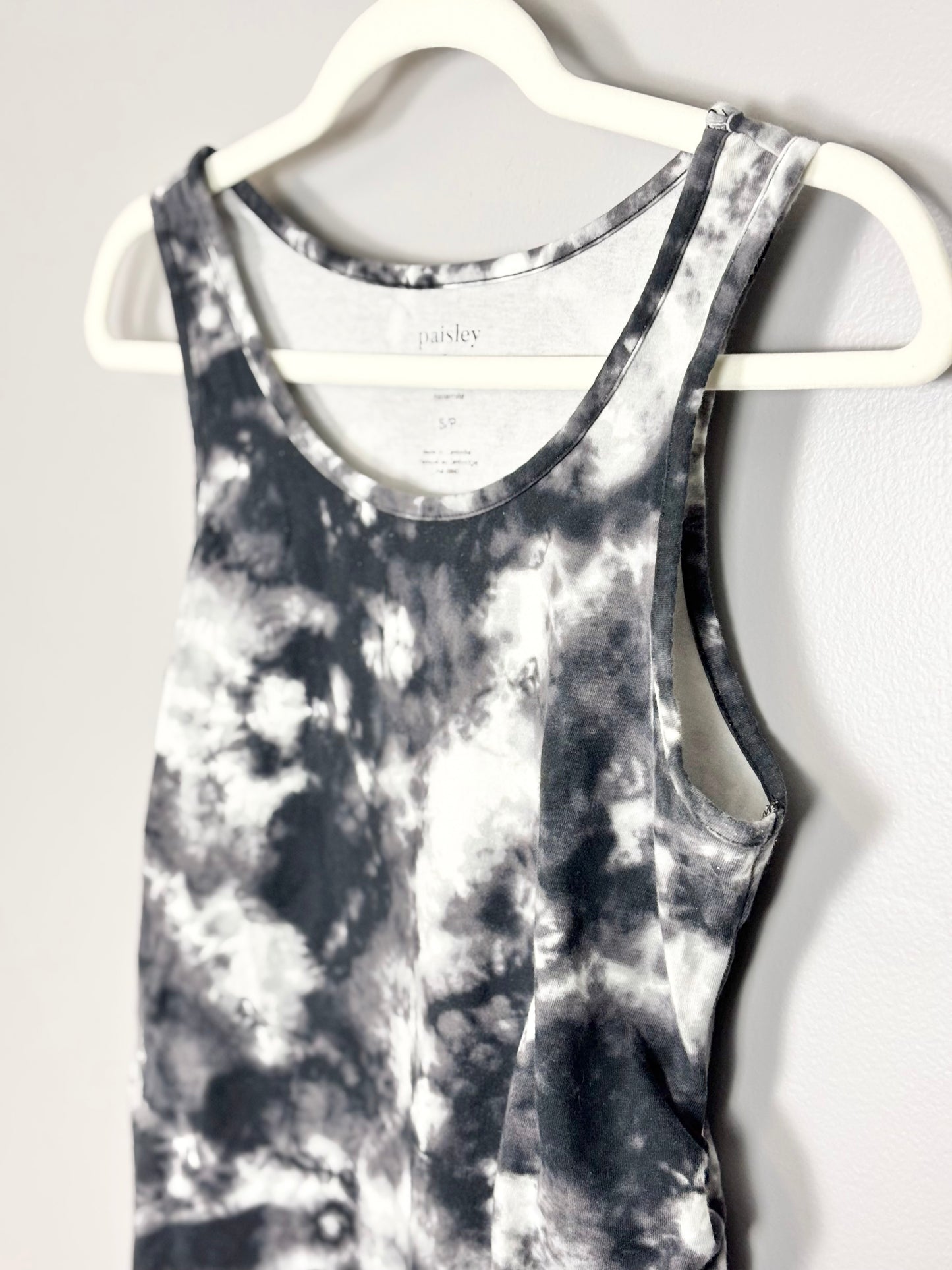 S - Paisley Sky Black Galaxy Tank