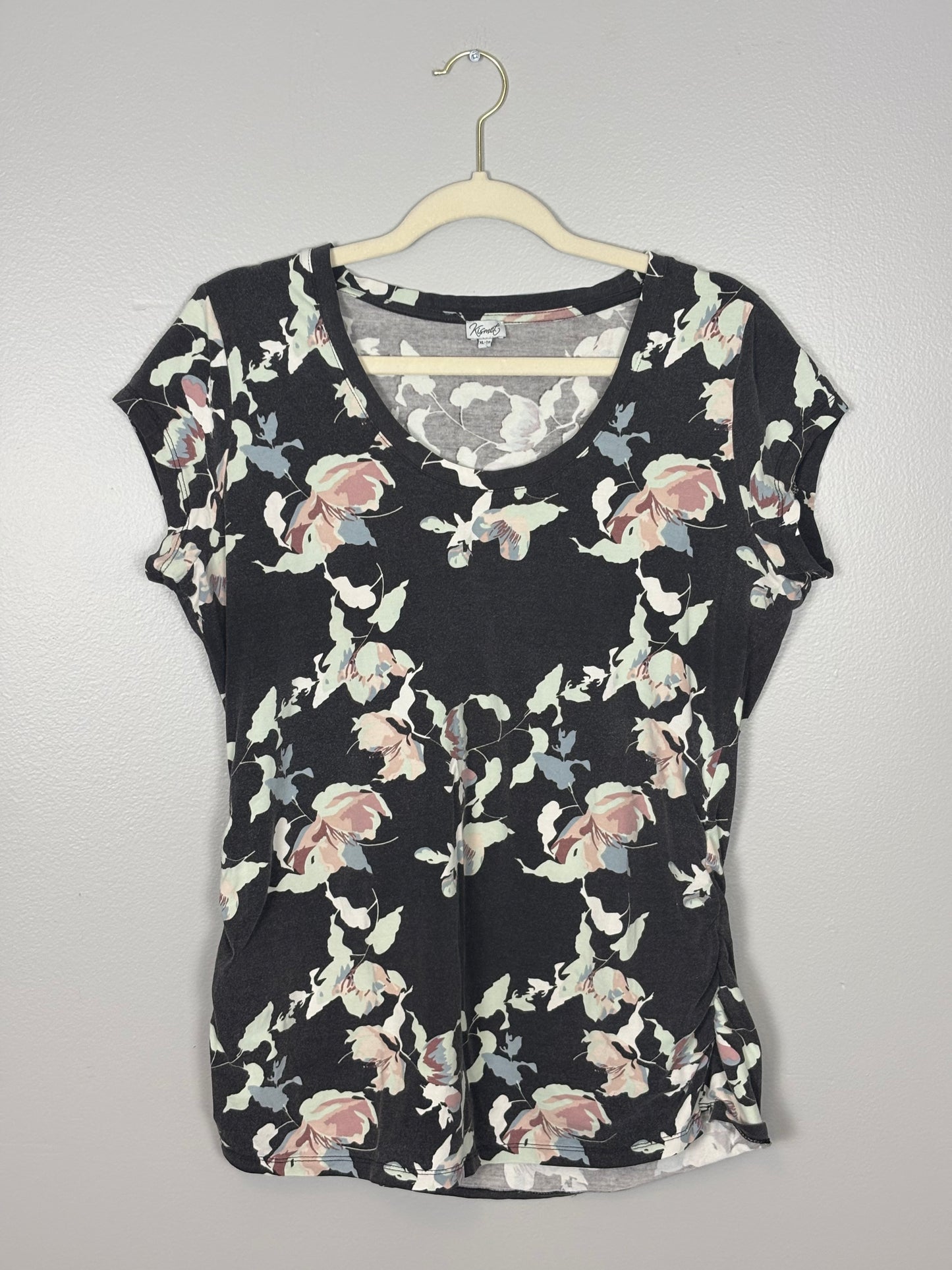 XL - Kismet Grey Floral Shirt