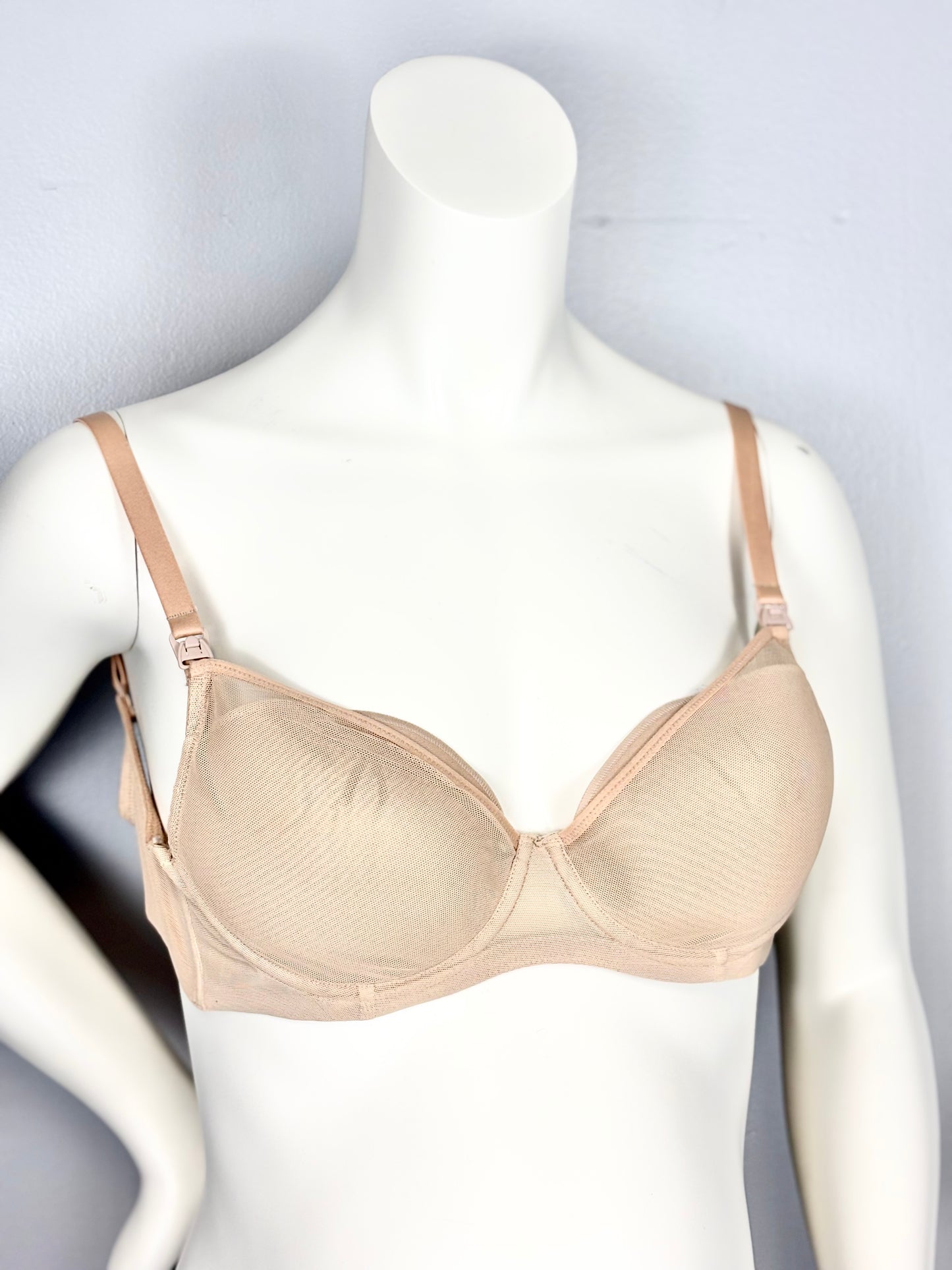 Size 32D/S - Le Mystere Tan Nursing Bra