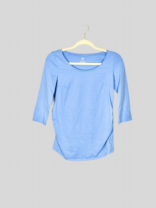 S - H & M Basic Baby Blue Shirt