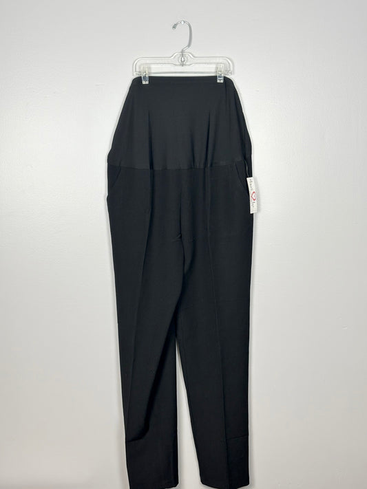 XL - Times Two Wide-Leg Black Dress Pant