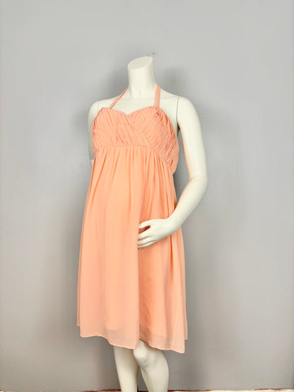 L - Donna Morgan Peach Event Dress