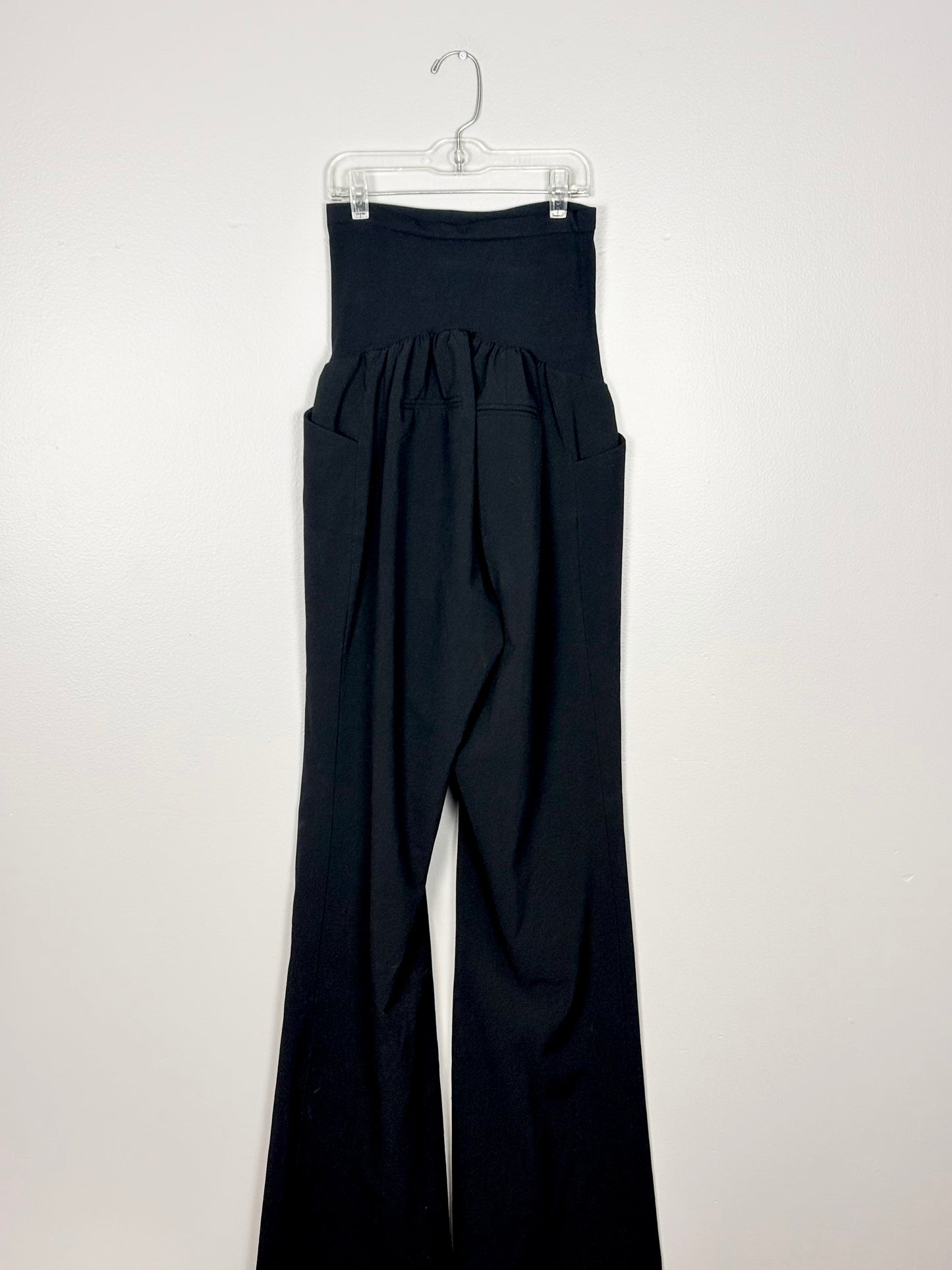 L - Motherhood Maternity Black Wide Leg Dress Pant