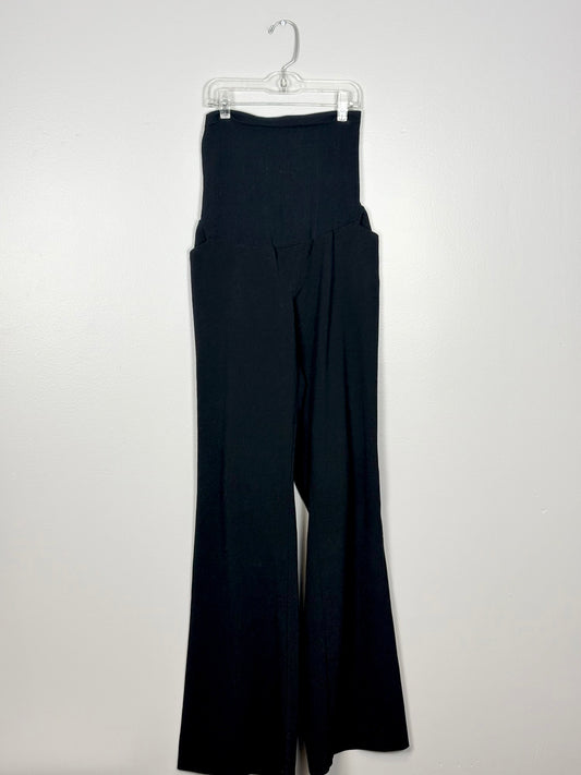 L - Motherhood Maternity Black Wide Leg Dress Pant